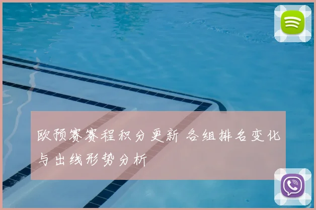 欧预赛赛程积分更新 各组排名变化与出线形势分析